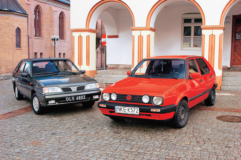 FSO Polonez Caro Plus kontra VW Golf II