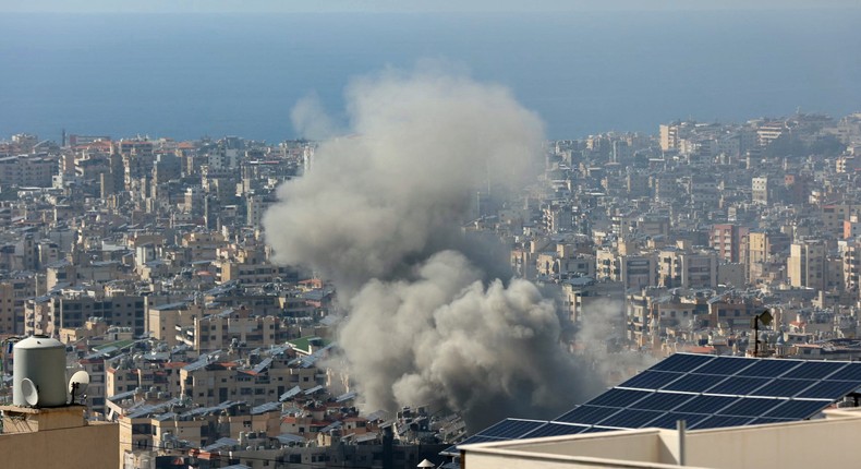 Israel has stepped up a campaign against Hezbollah in Lebanon with a series of air attacks in Beirut.AFP via Getty Images