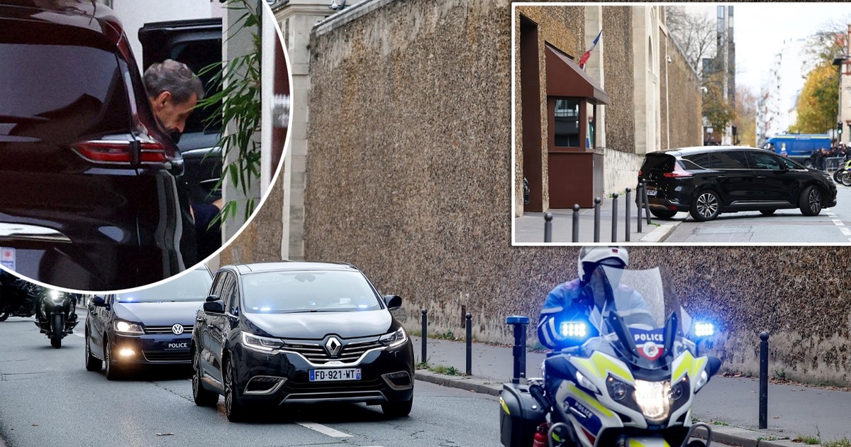 Kolumna z Sarkozym wyjechała z więzienia! Oto kto go odebrał