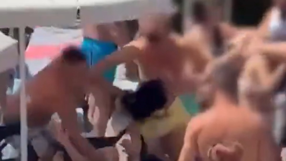 Tuča na bazenu u Kataloniji