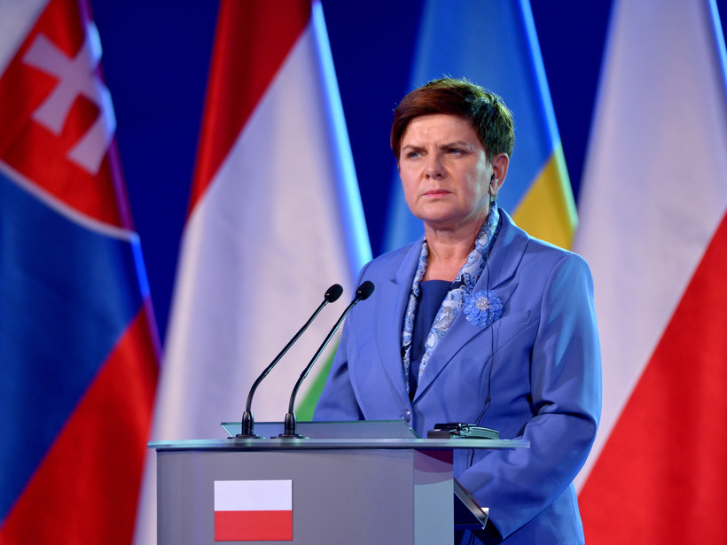 Premier Beata Szydło podczas sesji plenarnej "Środkowa i Wschodnia Europa - czy możemy mówić jednym głosem?".
