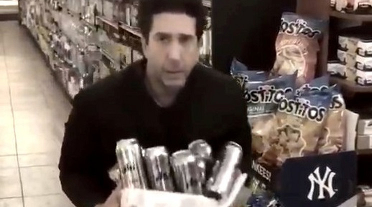 David Schwimmer zseniálisan imitálta a sört lopó hasonmát /Fotó: Northfoto