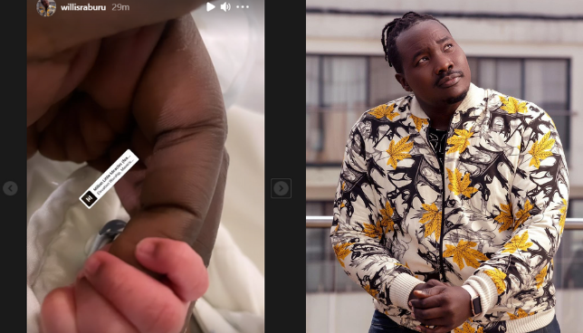 Willis Raburu and new girlfriend welcome a new born into their family (Screenshot)