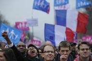 Francja paryż protest małżeństwa homoseksualne