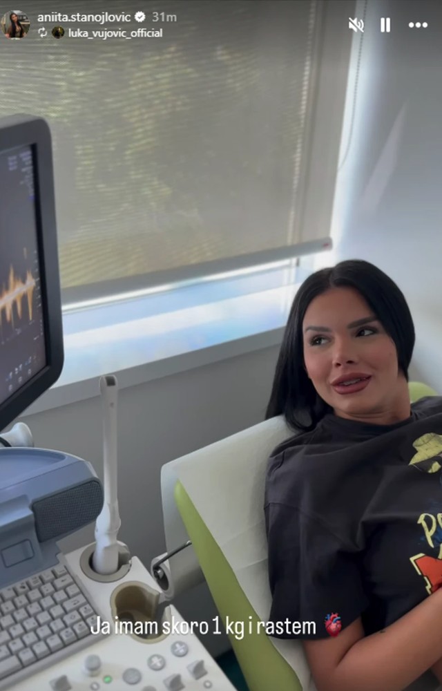 Anita Stanojlović na ultrazvuku