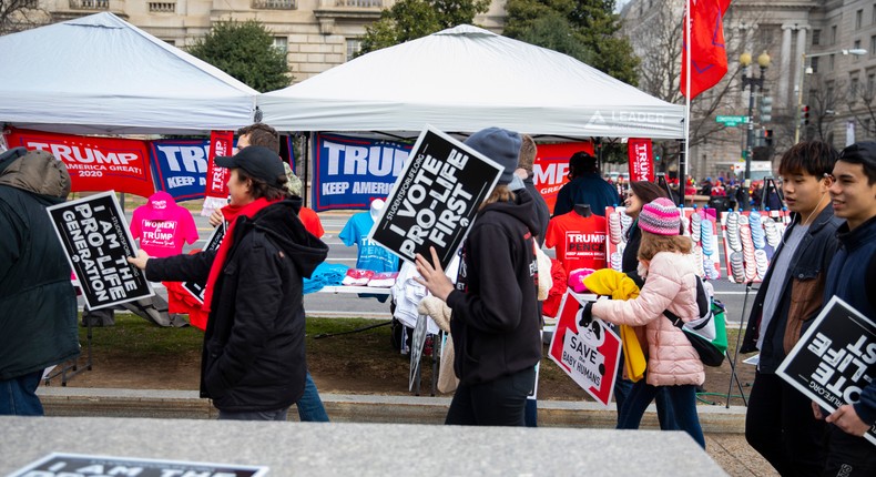 Trump Addresses Anti-Abortion March for Life