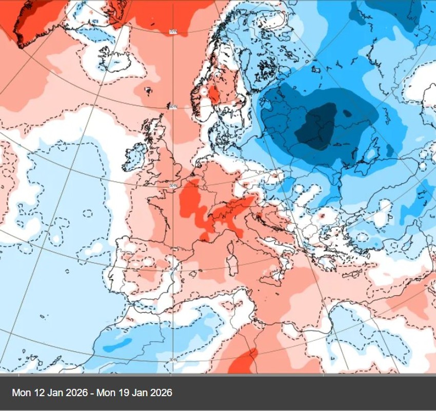 Do 19. januara nas očekuje kratko otopljenje i početak novog ledenog talasa uz jaku i hladnu košavu