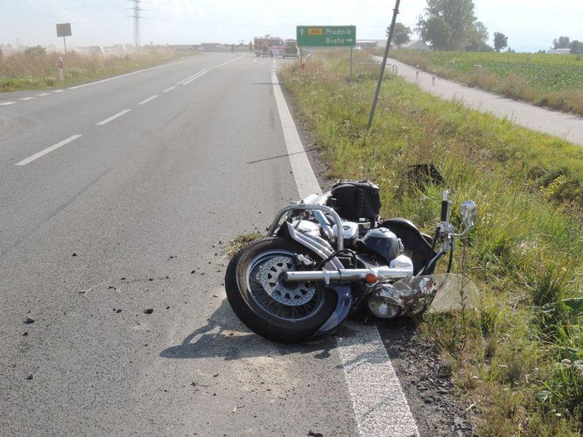 Śmiertelny wypadek motocyklisty