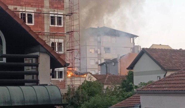 Požar u centru Čačka