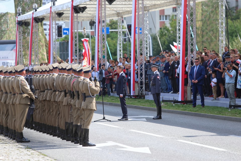 Defilada "Wierni Polsce" w Katowicach.