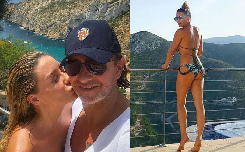 Małgorzata Rozenek na wakacjach całuje męża i pręży ciało w skąpym bikini