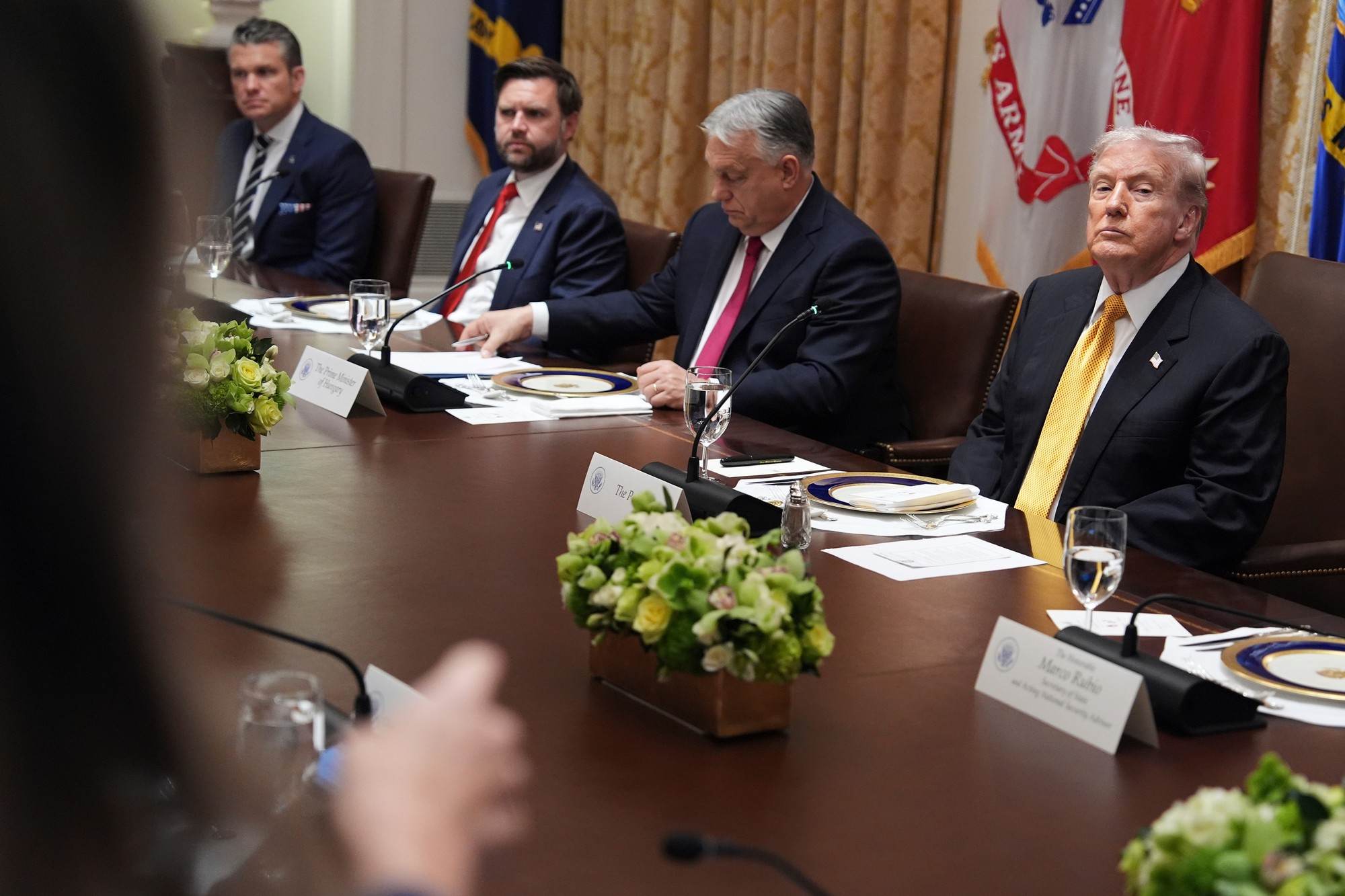 Americký prezident Donald Trump a maďarský premiér Viktor Orbán.