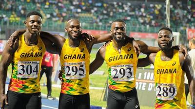 Ghana's 4x100 relay team