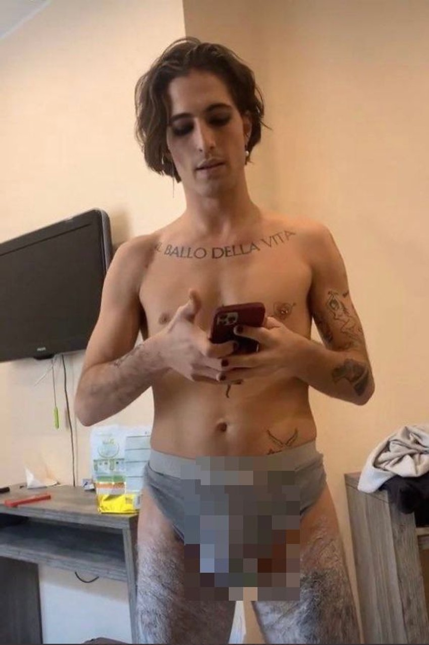 Italijanski predstavnik Damijan Dejvi iz grupe "Maneskin"