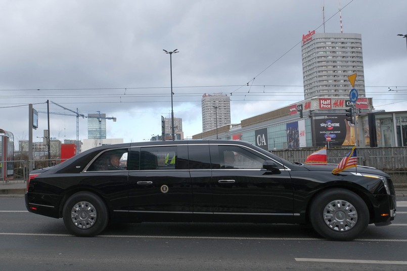 Bestia prezydenta USA, Cadillac One w Warszawie, Joe Biden w Polsce