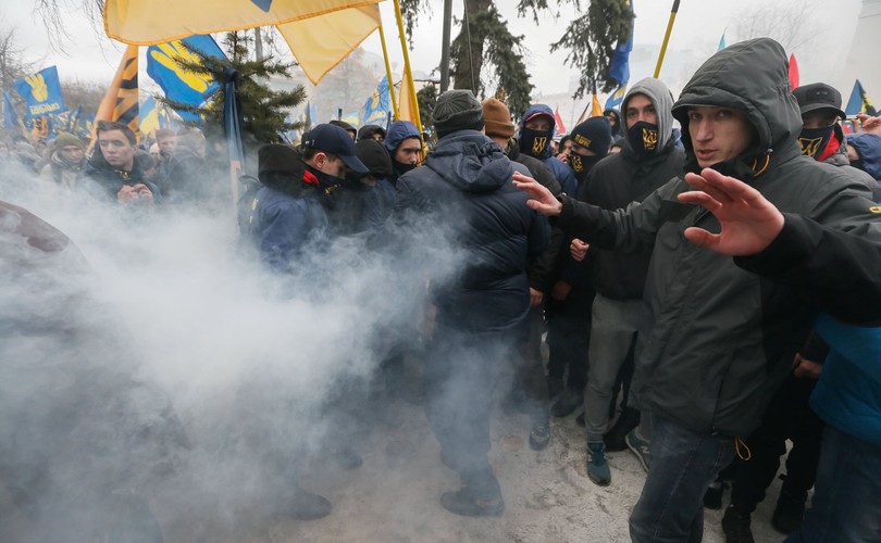 Nacjonaliści protestowali w Kijowie