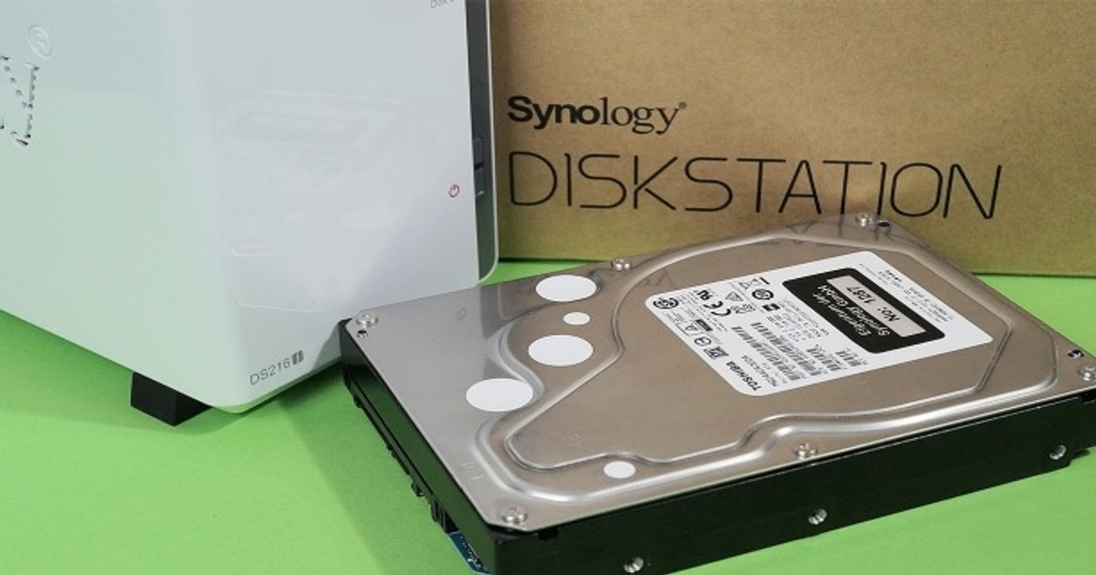 Synology シノロジー DS216j 1台 & 3TB はやかっ 東芝HDD 2台