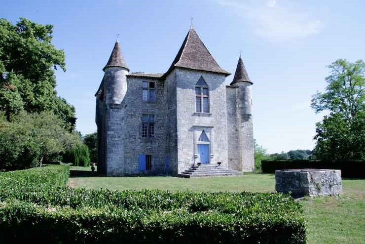 Zamek w Bergerac we Francji niedaleko Bordeaux