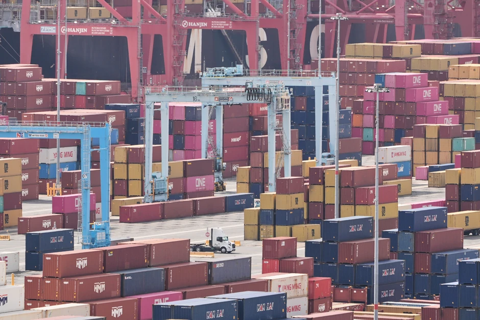 Brodski kontejneri u luci Long Bič u Kaliforniji (ilustracija)