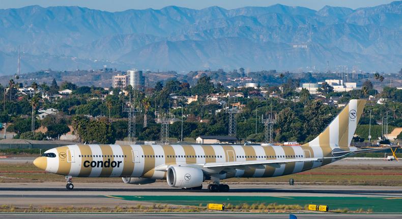 A Condor Airlines Airbus A330.AaronP/Bauer-Griffin/GC Images