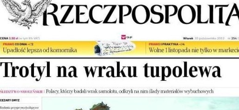 Naczelny poplamiony zupą? Prowokacja specsłużb? Afera w "Rzeczpospolitej"