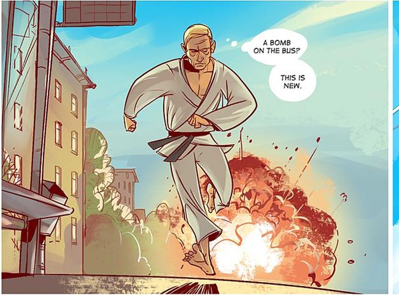 Komiks kpi z premiera Rosji