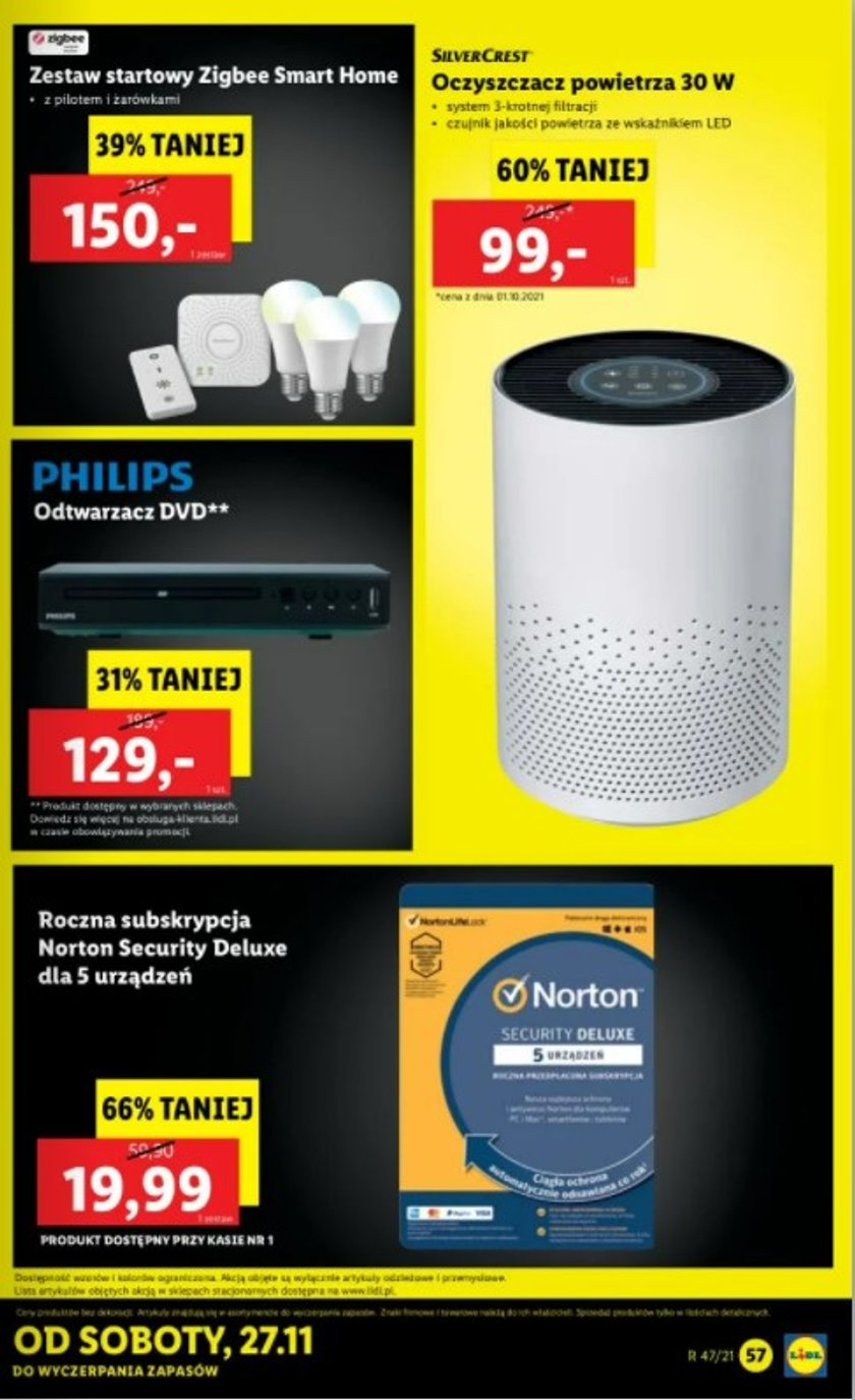 Lidl promocje podczas Black Week 2021