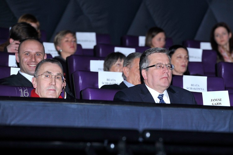 Prezydent Bronisław Komorowski na widowni