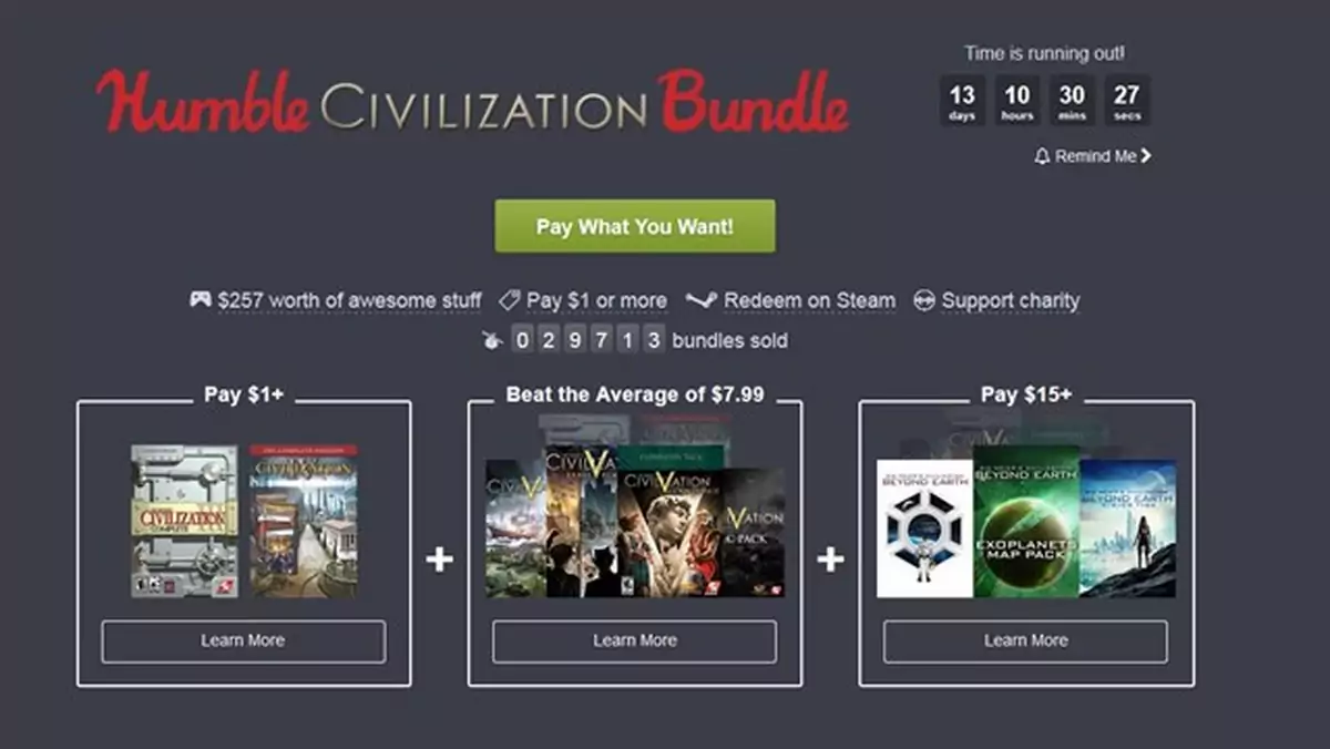 Humble Civilization Bundle - solidna paczka gier dla miłosników strategii za grosze