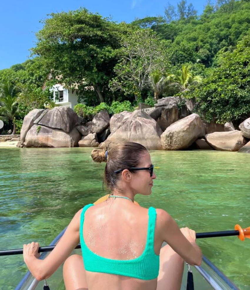 Karolina Gočeva na Sejšelima