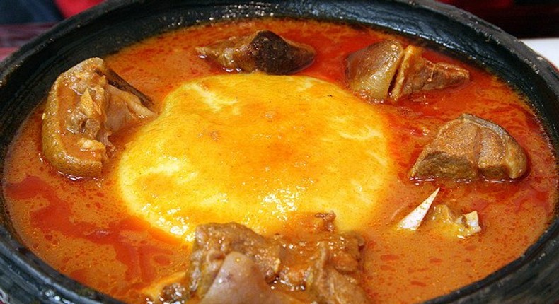 Ghanaian Fufu meal