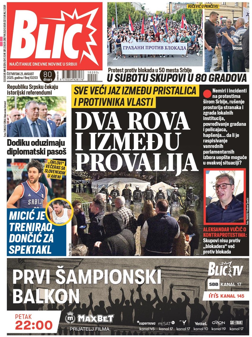 NASLOVNA BLIC