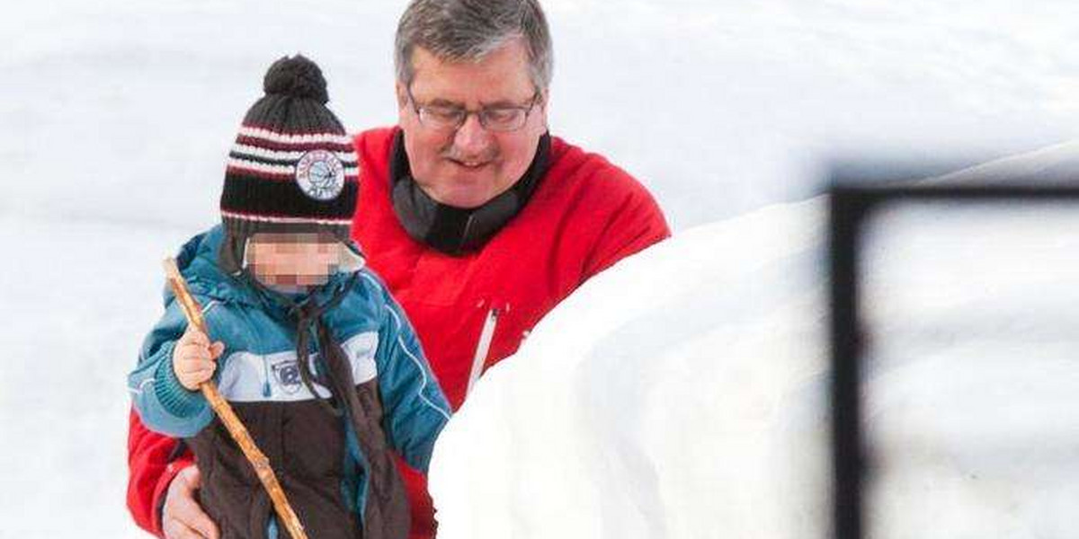 Staś Komorowski chce na sanki. Co na to dziadek? 