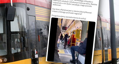 Szokujące sceny w stołecznym tramwaju. Nikt nie reagował. Ktoś wszystko nagrał