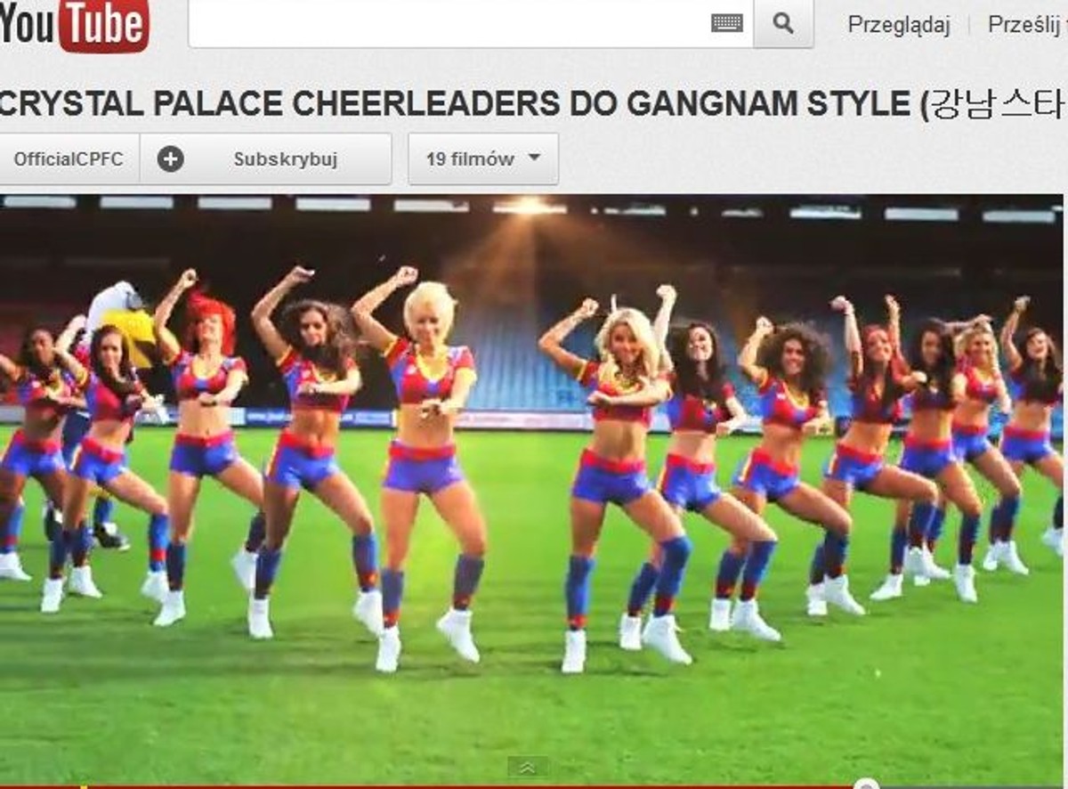 Cheerleaderki Crystal Palace tańczą... gangnam style. Zobacz wideo