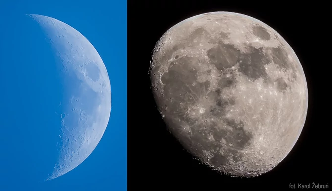 Księżyc oczywiście warto fotografować nie tylko wtedy, gdy jest w pełni.