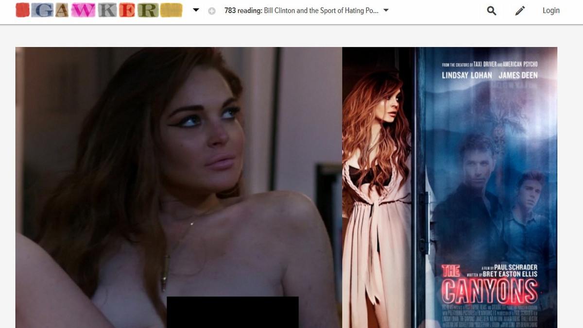 Do sieci trafiły nagie zdjęcia Lindsay Lohan z thrillera erotycznego Paula Shradera - "The Canyons".