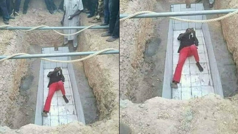 Man lies in grave to stop bereaved family from burying their corpse until his digging fee is paid