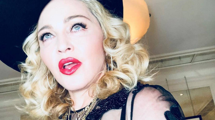 Madonna az újévi sminkjében / Fotó: Northfoto