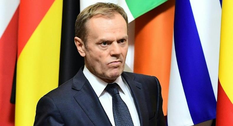 European Council President Donald Tusk at the EU headquarters in December 2016