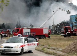 Gigantyczny pożar w Legionowie