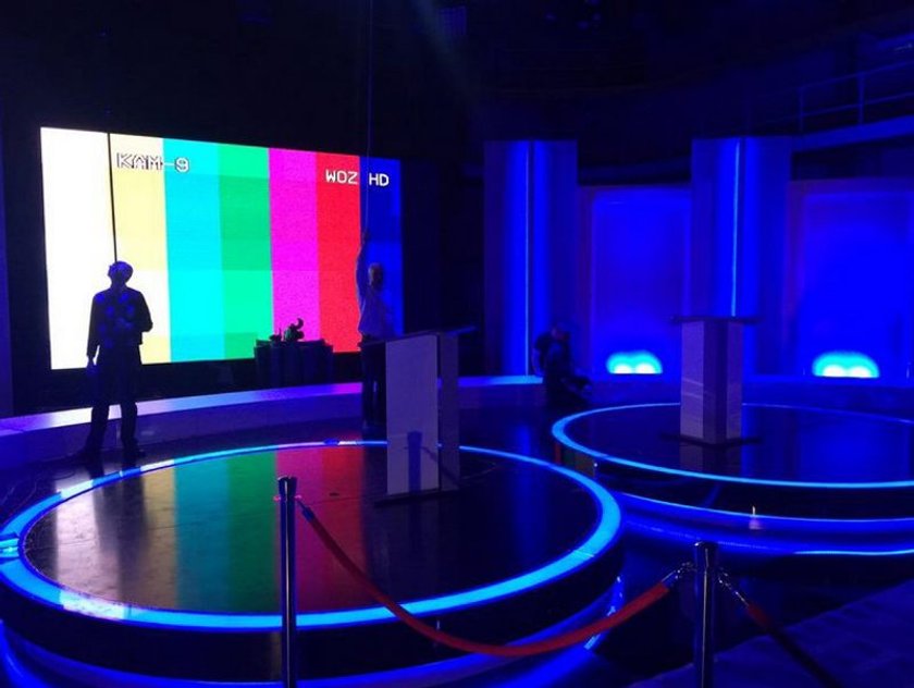 Studio debaty prezydenckiej Komorowski-Duda