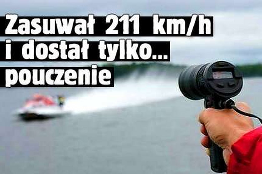 Zasuwał 211 km/h i dostał tylko... pouczenie