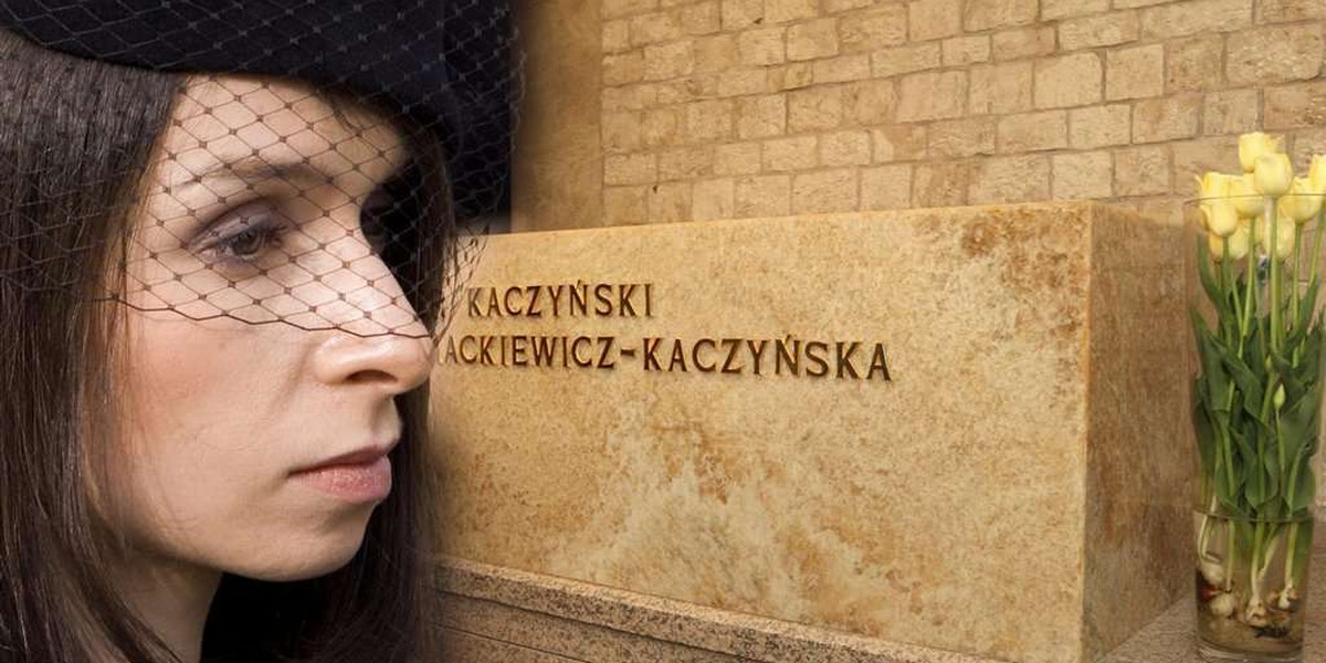 Marta Kaczyńska odwiedziła grób rodziców