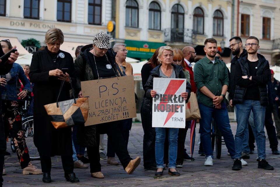 Protest Strajku Kobiet w Rzeszowie