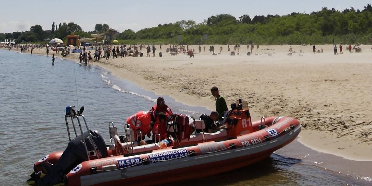 Tragedia na plaży w Sobieszewie. Nie żyje 31-latka