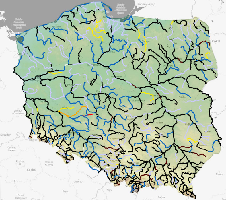 Poziom rzek w kraju, stan na godz. 11, 7.09.2024 r.