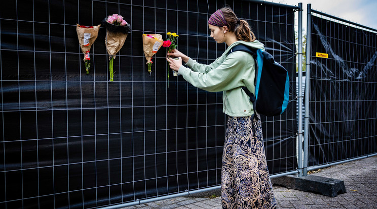 A rotterdami lövöldözésben három ember vesztette életét /Fotó: MTI/EPA/JEFFREY GROENEWEG