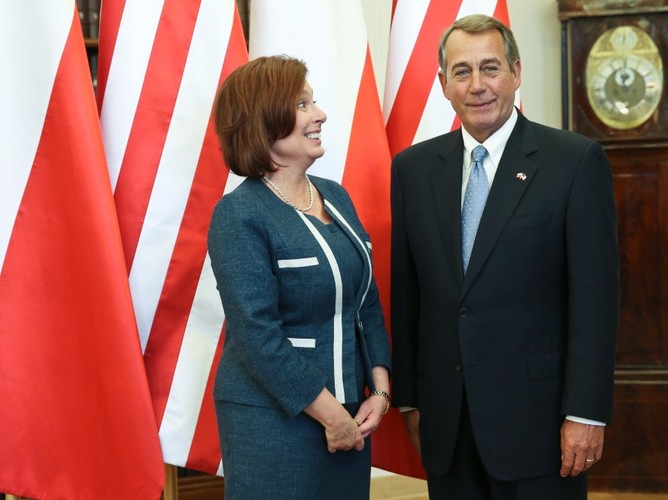Małgorzata Kidawa-Błońska i John Boehner