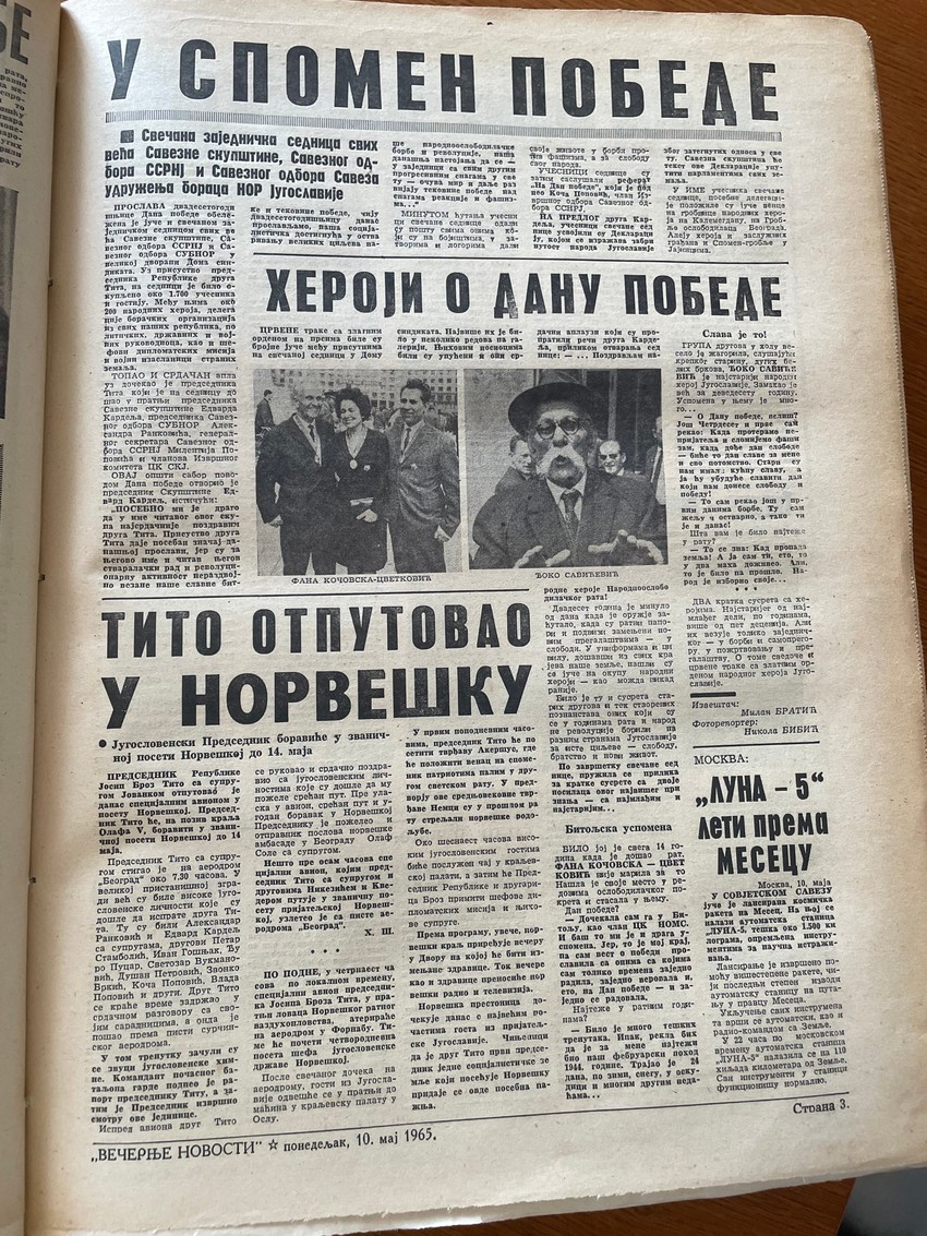 "Novosti" 10. maj 1965.